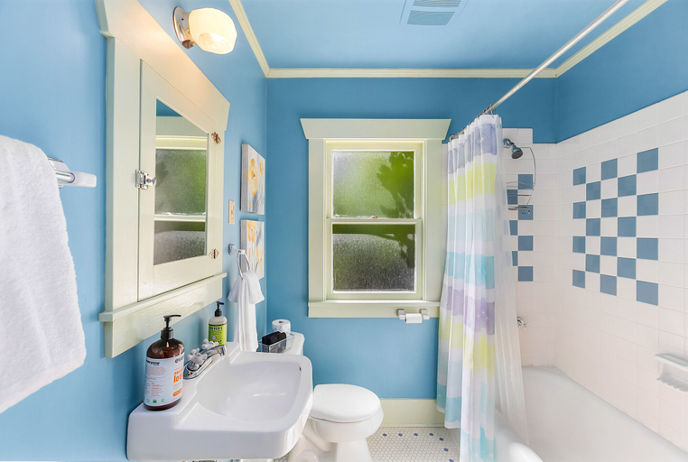 Bathroom, Enchanted Path to a Gardenscape, Seattle