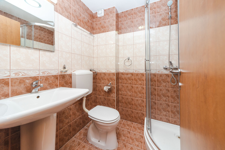 Bathroom, Sea view studio Tibor