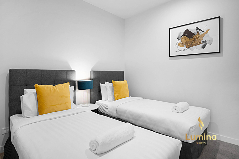 Bedroom 3, Lumina Suites, Melbourne
