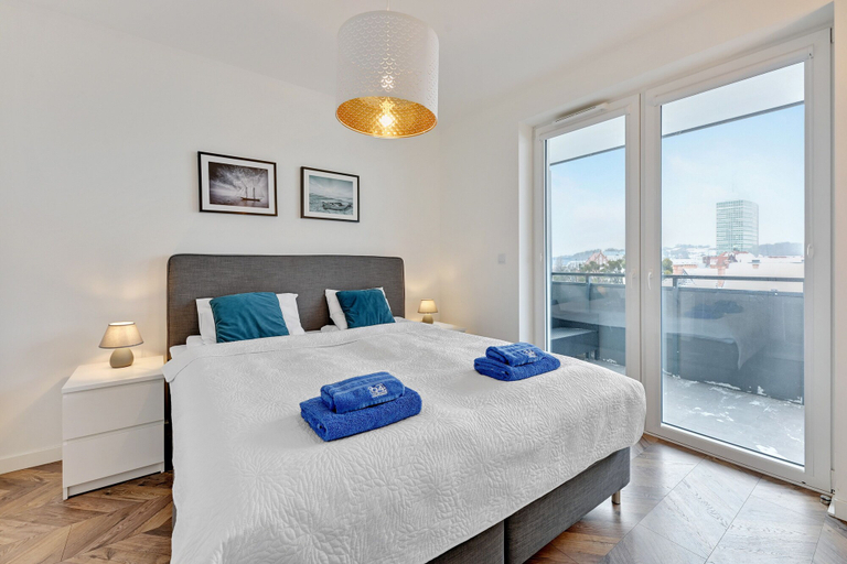 Bedroom 3, Bastion Wałowa by Q4Apartments, Gdańsk City