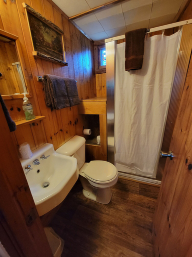 Bathroom 3, Two Rivers Motel and Cabins, Houghton
