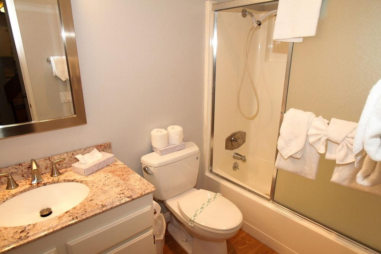 Bathroom 3, Mammoth Ski & Racquet Club, Mono