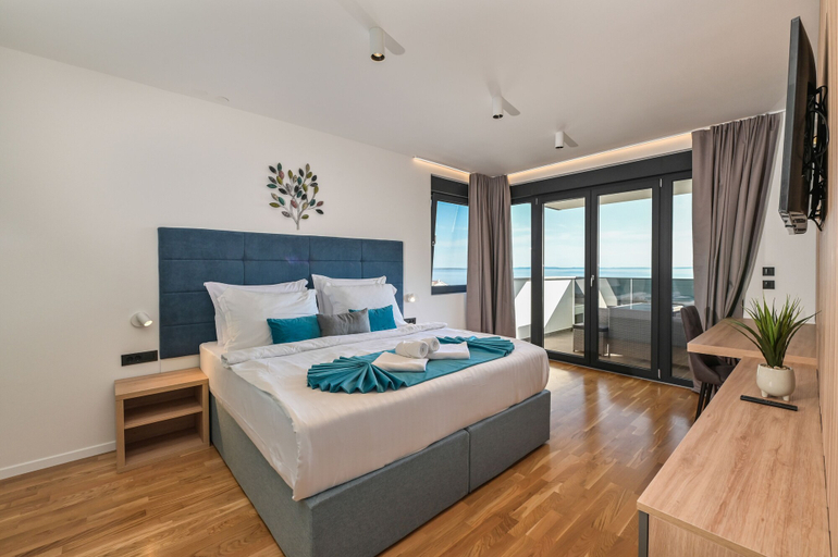 Bedroom 3, Villa Luna- Private Heated Pool, Novalja