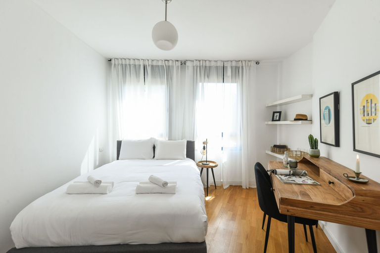 Bedroom 3, Stylish 3-BR Apt w Balcony and Parking
