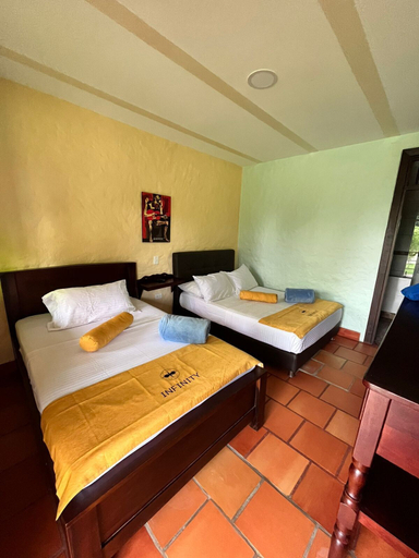 Bedroom 3, Hotel Bora Bora Campestre Los mangos, Filandia