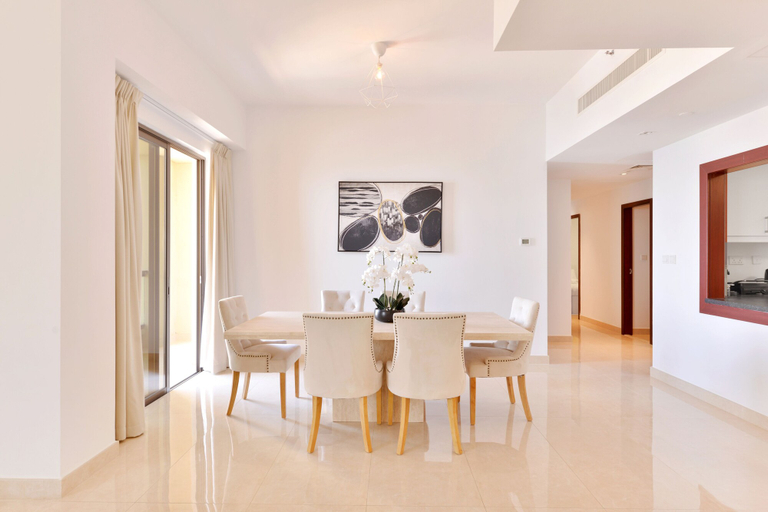Dining room 3, Deluxe 3plus1BR JBR - Sea View - Balcony, Dubai