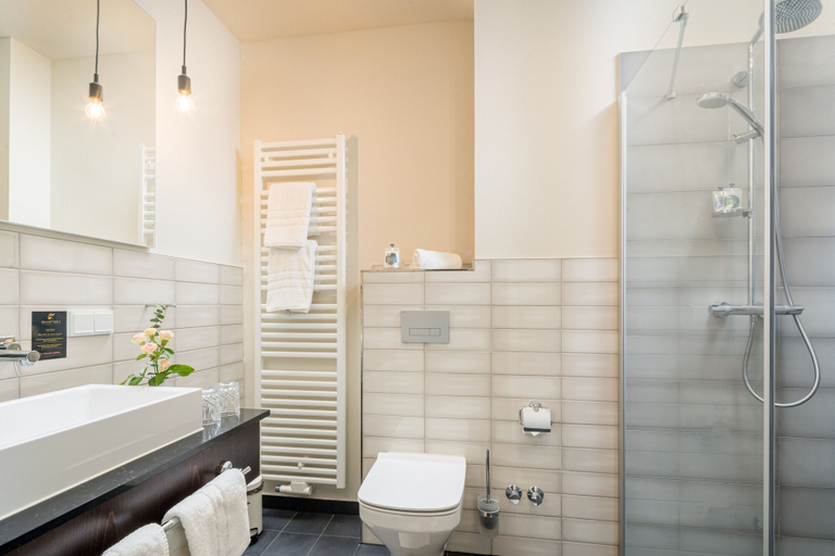 Bathroom 4, Logis Hotel QUARTIER 5, Sächsische Schweiz-Osterzgebirge