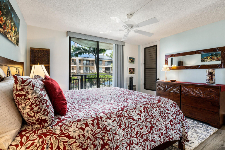 Bedroom 3, Kona Makai 1-204 Oceanview! AC! Remodeled! 2bd/2ba, Hawaii