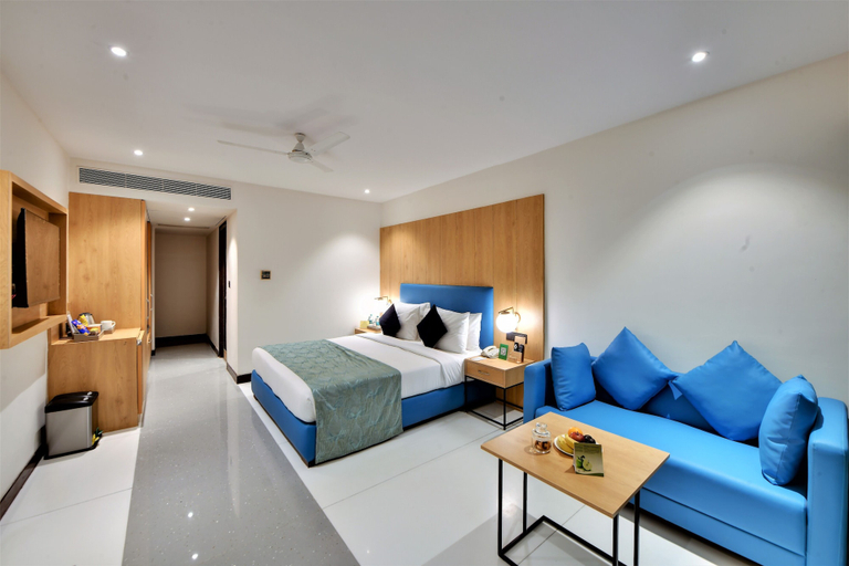 Bedroom 2, The Fern Residency Ahmedabad, Subhash Bridge, Series by Marriott, Ahmadabad