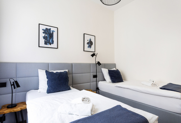 Bedroom 2, Luxury Prague Riverside Apartment, Praha 5