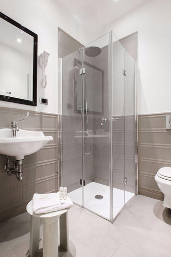 Bathroom 4, Hotel Lombardia, Florence