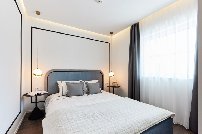 Bedroom 4, The Amberlyn Suite Hotel, Budapesti