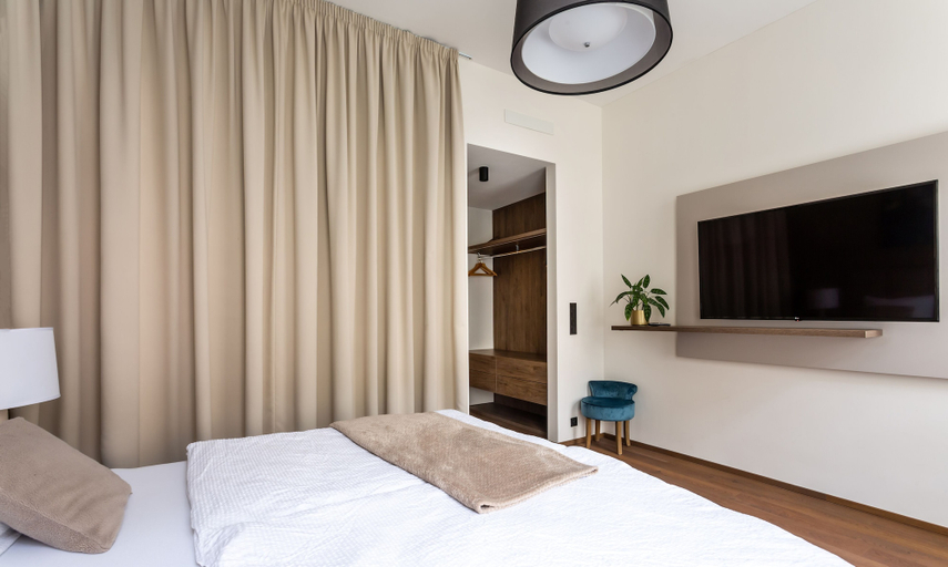 Bedroom 4, Luxury Prague Riverside Apartment, Praha 5