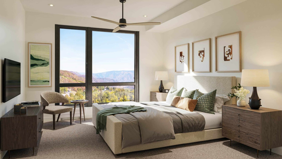 Bedroom, Electric Pass Lodge, Pitkin