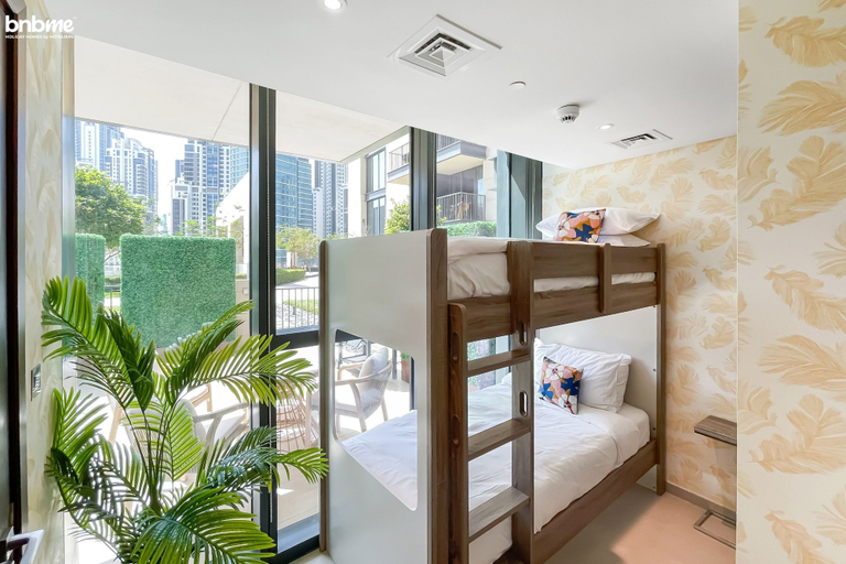 Bedroom 4, bnbme | Boulevard Heights | 3 + Maids, Dubai