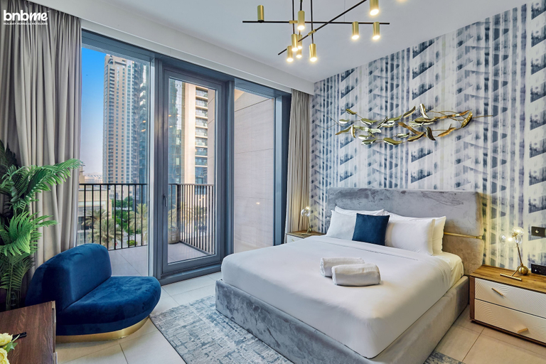 Bedroom 3, bnbme | Boulevard Heights | 3 + Maids, Dubai