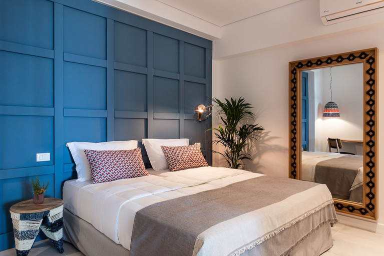 Bedroom, Blue Island Luxury Apartment, Crete