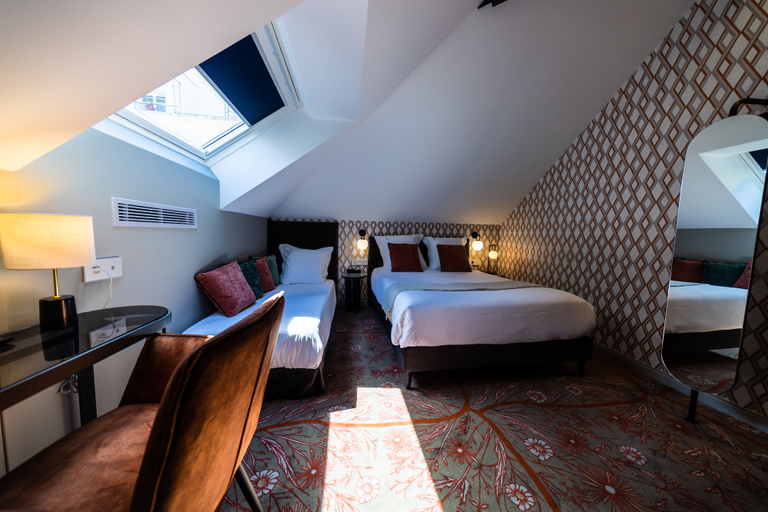 Bedroom 4, Hotel Paulette, Seine-Maritime