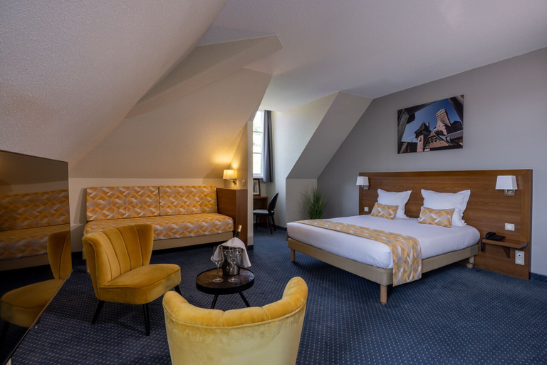 Bedroom 3, Hôtel Val-Vignes, Haut-Rhin