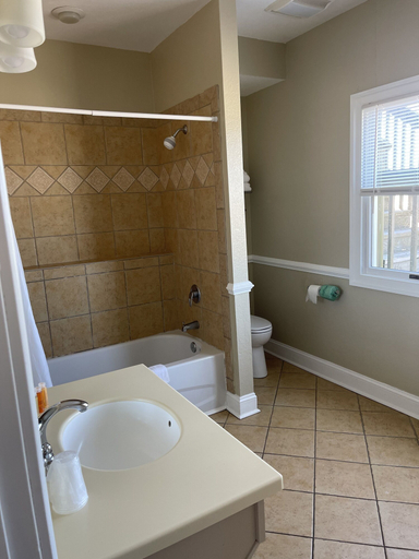Bathroom 4, Cape Hatteras Motel, Dare