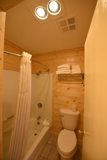 Bathroom 3, Blue Water Beachfront Hotel & Waterpark, Cheboygan