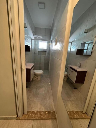 Bathroom, Pousada Fast Inn, Guarujá