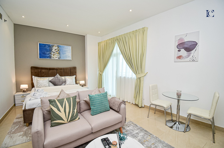 Living area 3, BRZ - Budget studio with balcony, Dubai