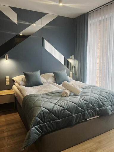 Bedroom, Apartament AMSTERDAM, Nowy Targ