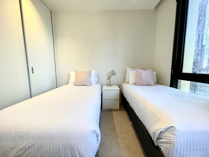 Bedroom 2, Readyset Apartments at Empire, Melbourne