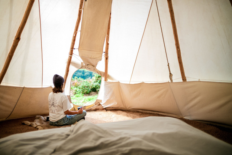 Bedroom 3, Black Shanti Tipi 2 With Ocean View, Cornwall
