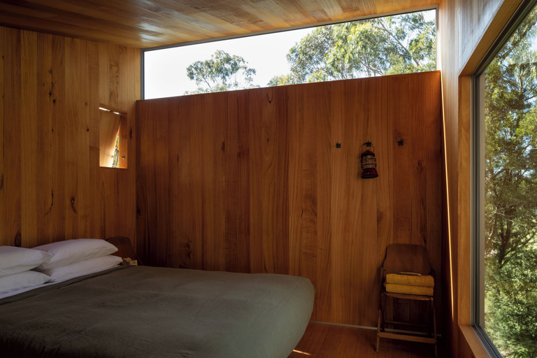 Bedroom, Russell's Cabins, Hurunui