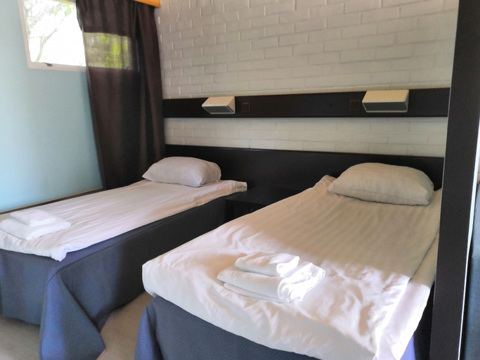 Bedroom, Leikari Bungalows, Kymenlaakso
