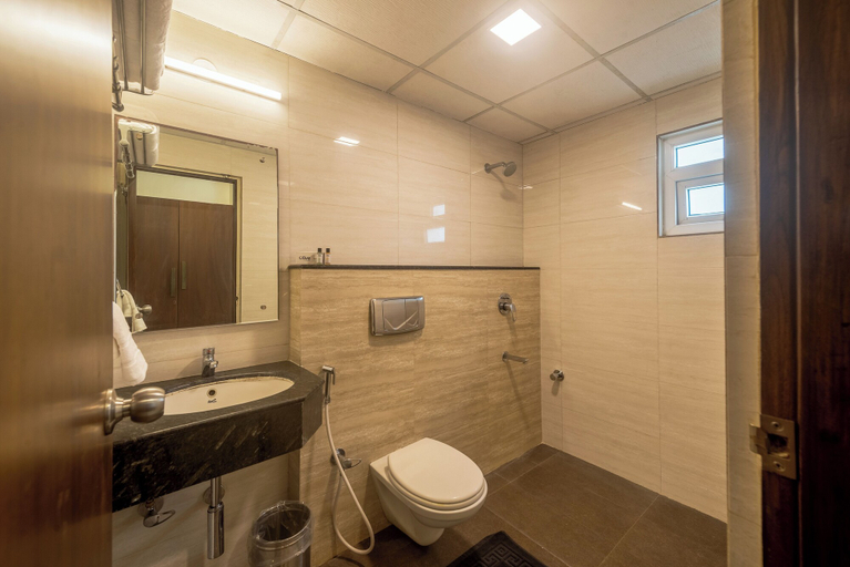 Bathroom 5, Olive Hotel Electronic City by Embassy Group, Bangalore