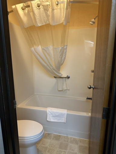 Bathroom 5, Econo Lodge El Paso, IL, Woodford
