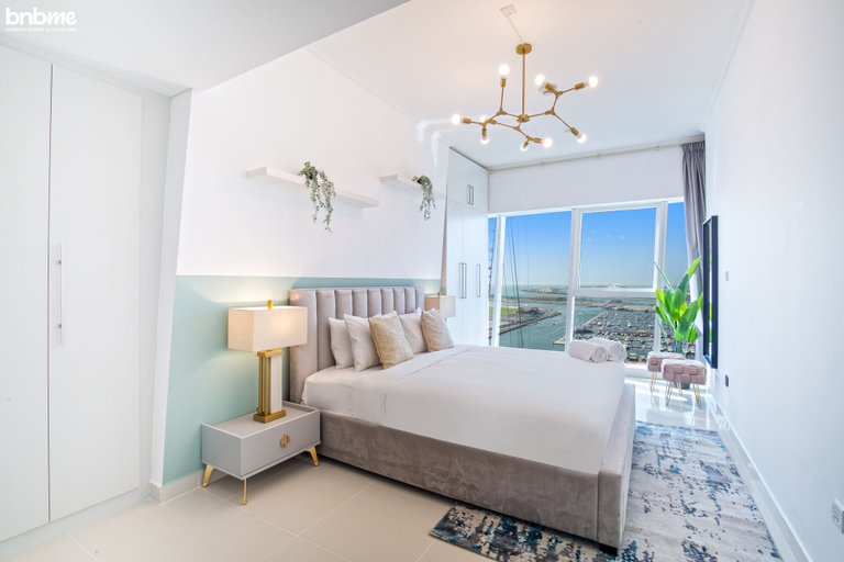 Bedroom 4, 2B- Damac Heights - 1901 by bnbme homes, Dubai
