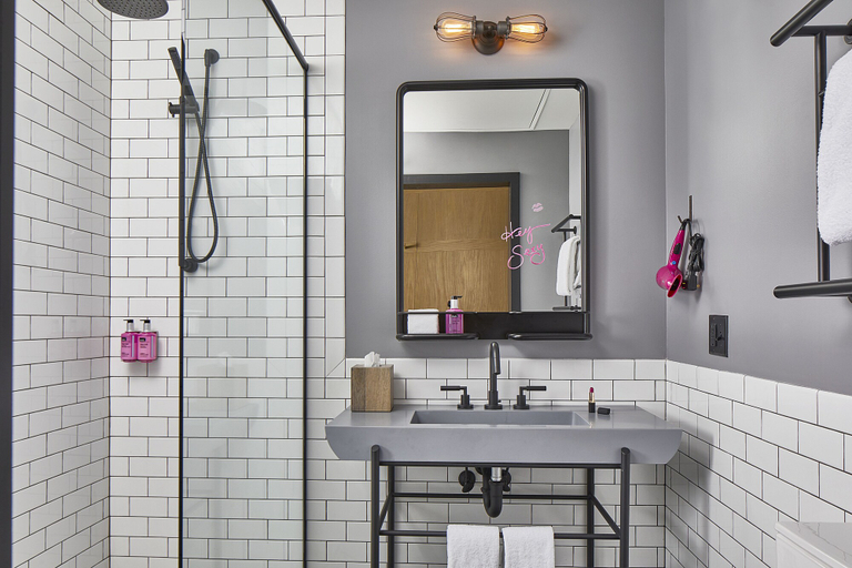 Bathroom 3, Moxy Minneapolis Downtown, Hennepin