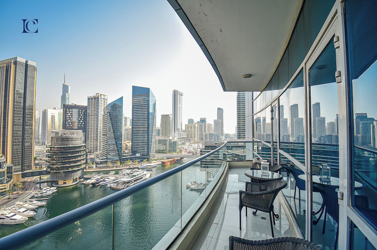Balcony, MRNE - Spacious furnished apartment, Dubai
