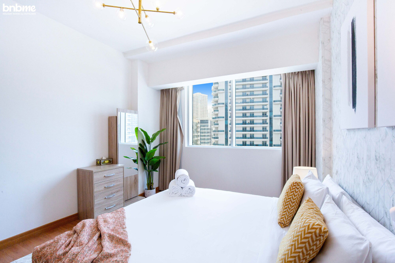 Bedroom 3, 1B-Damac Waves-B67 by bnbme homes, Dubai