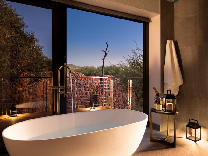 Bathroom 4, Babohi at Qwabi Private Game Reserve by NEWMARK, Waterberg