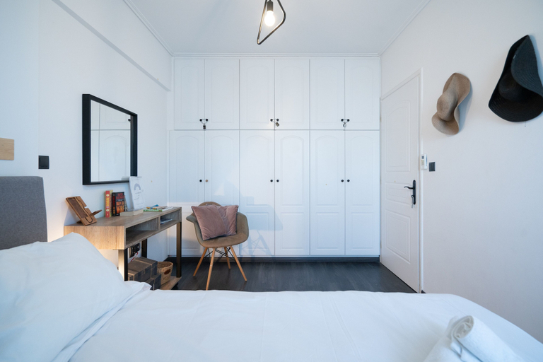 Bedroom 3, Duplex Penthouse with Sauna & Acropolis View, Attica
