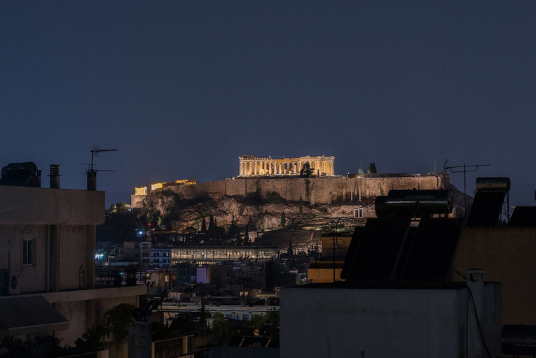 Exterior & Views 2, Duplex Penthouse with Sauna & Acropolis View, Attica