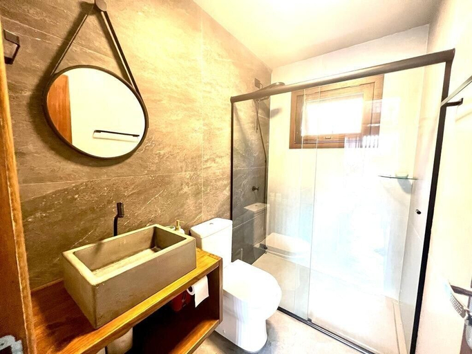 Bathroom, Casa com Jardim Praia da Ferrugem, Garopaba