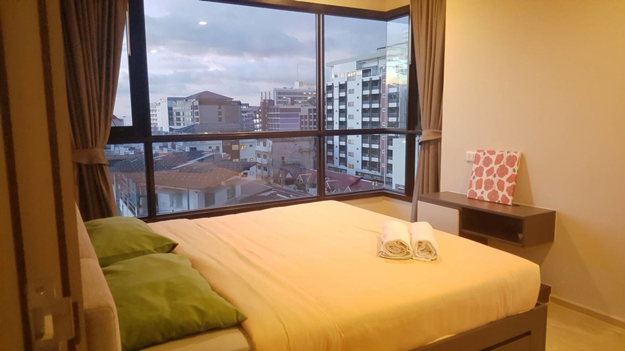 Bedroom 2, A Luxury 2 Bedrooms The Base Downtown, Pattaya