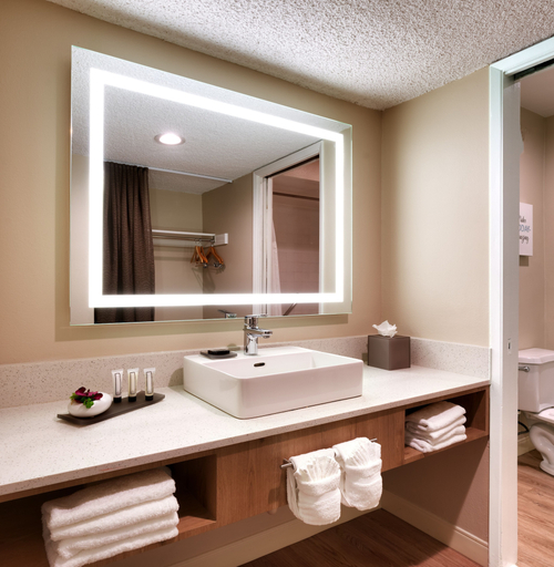 Bathroom 5, Atrium Hotel at Orange County Airport, Orange
