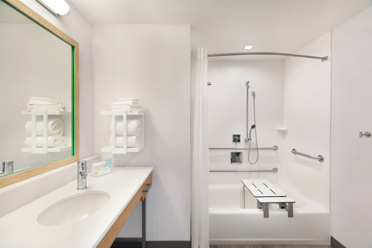 Bathroom 4, Hampton Inn & Suites Watertown Boston, Middlesex