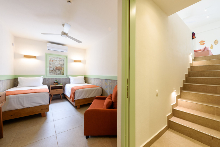 Bedroom 3, Plioni- Villas With Private Pool & Suites With Hot Tub, South Aegean