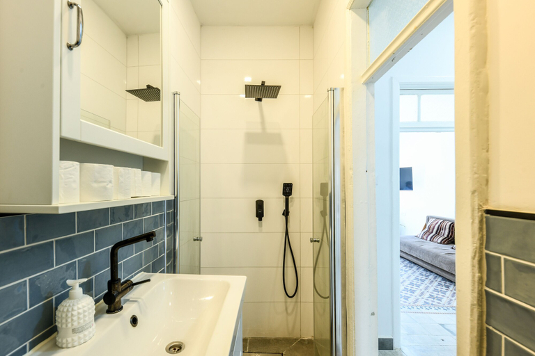 Bathroom, Vintage Charm 1BR Apt w Balcony & View