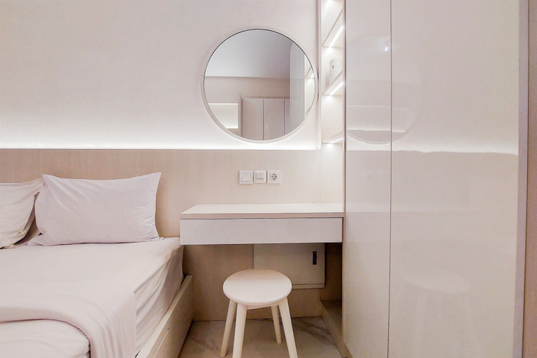 Bedroom 2, Comfy Designed And Modern Studio At Sky House Bsd Apartment, Tangerang Selatan