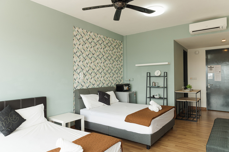 Bedroom 2, The Willow Studio Cityview by W. Stay @ Tropicana 218 Macalister, Pulau Penang