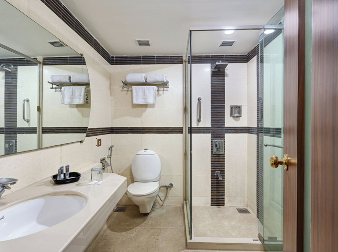 Bathroom 4, Cama Hotel, Ahmadabad